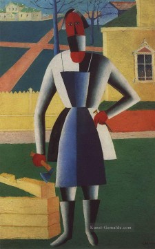 Zimmermann 1929 Kazimir Malewitsch abstrakt Ölgemälde